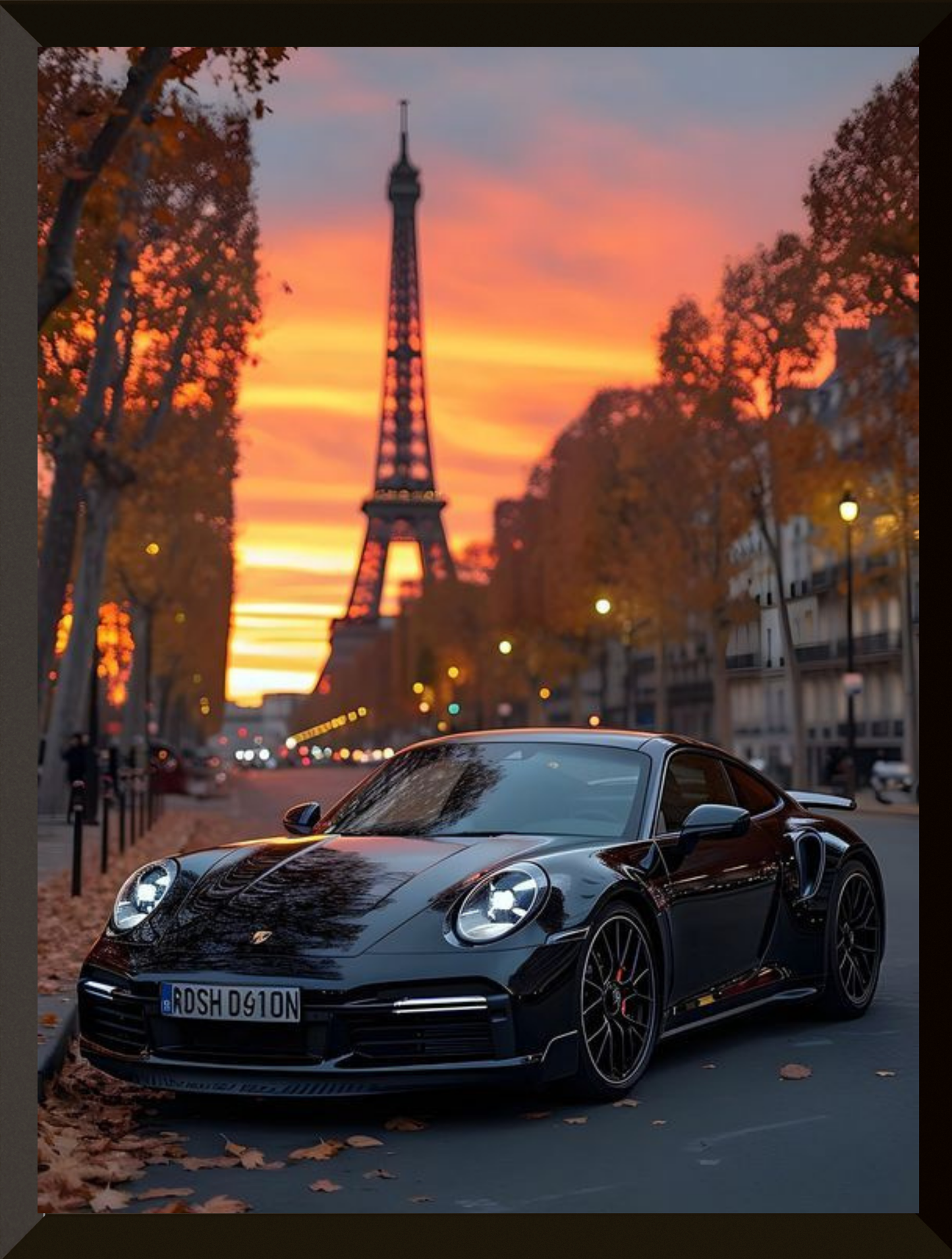 POSTER PORSCHE PARIS