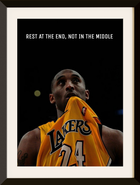 POSTER KOBE BRYAN LAKERS FRASE