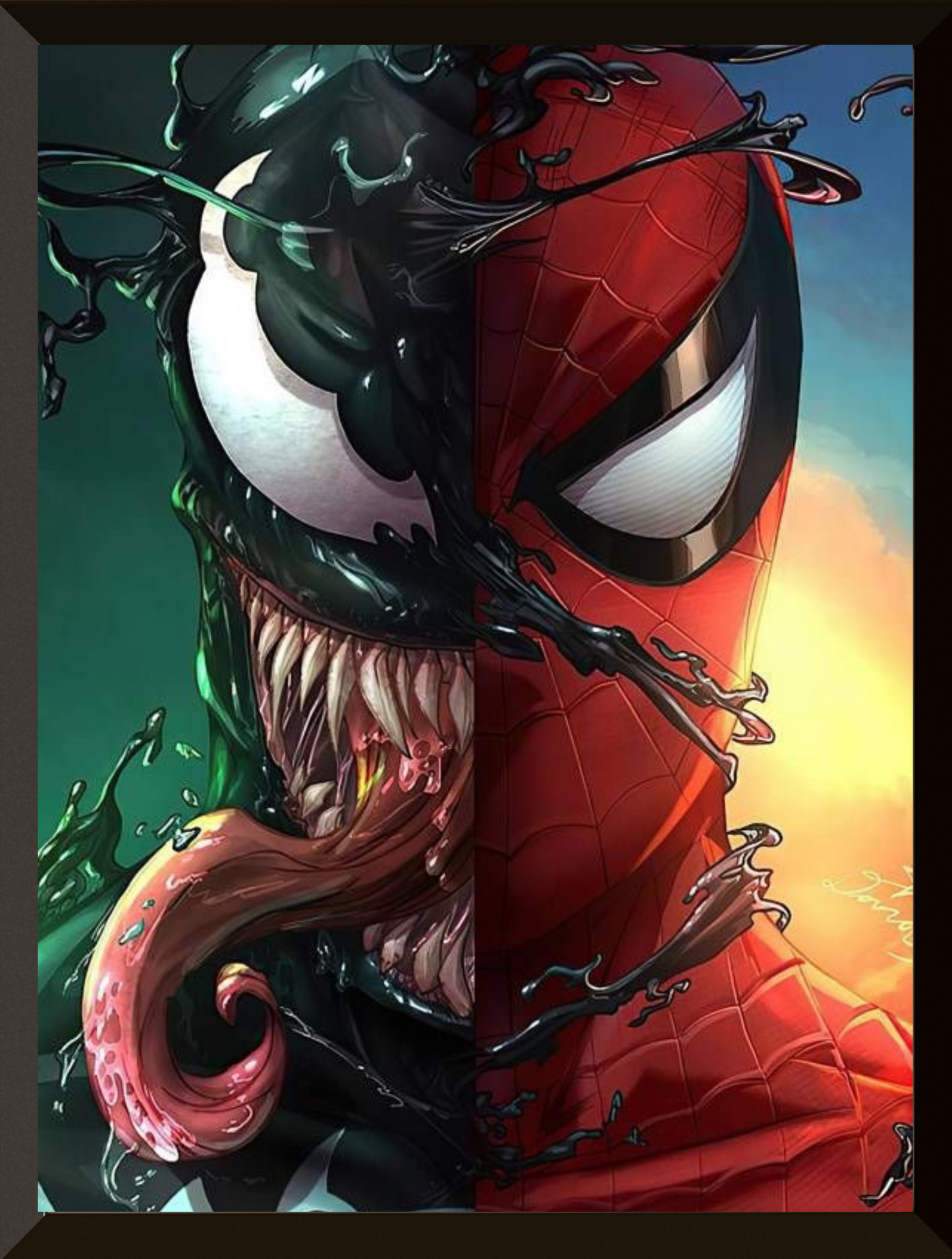 POSTER SPIDERMAN VS VENOM